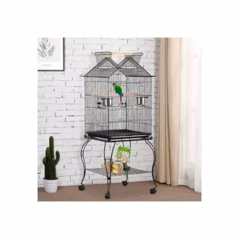 Jaula pajaros con ruedas