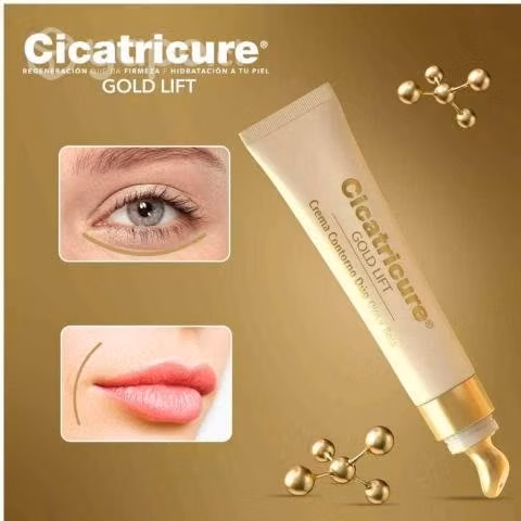 Crema cicatricure contorno ojos y boca gold lift