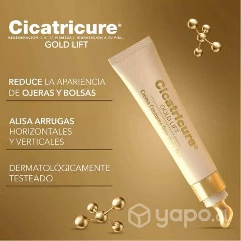 Crema cicatricure contorno ojos y boca gold lift