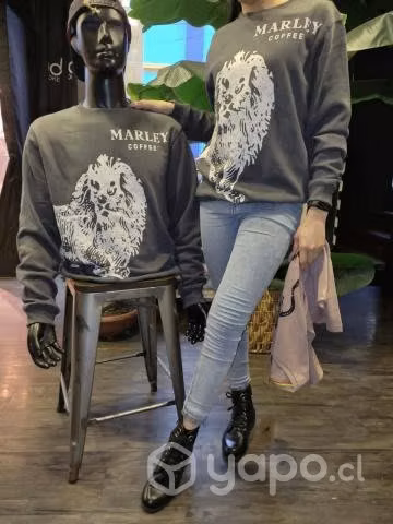 Hermosas poleras Marley para damas y caballeros