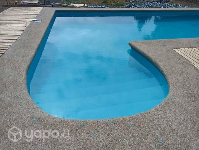 Piscina de hormigón 5x12 que construimos
