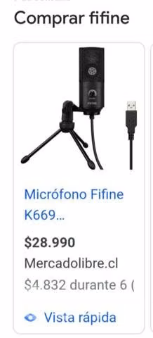 Micrófono fifine como nuevo