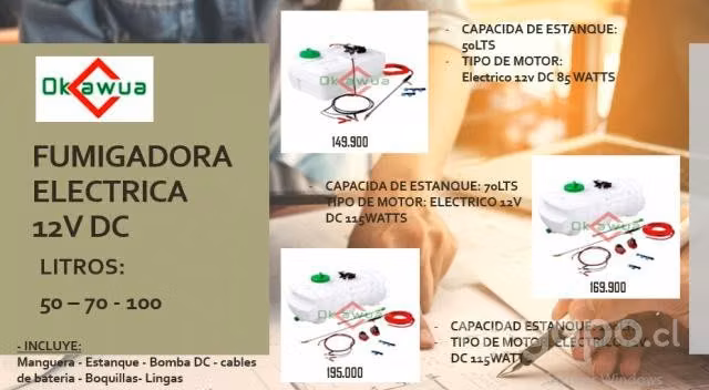 Fumigadora Eléctrica 12V DC