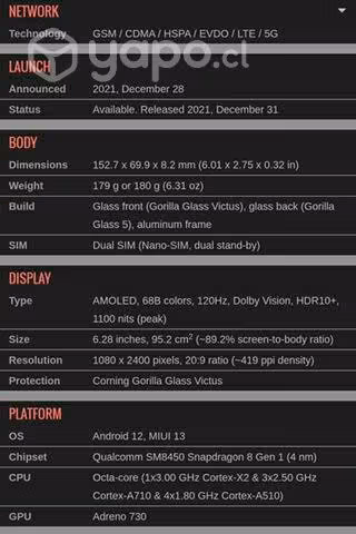 Xiaomi 12 como nuevo, impecable - Imagen 4