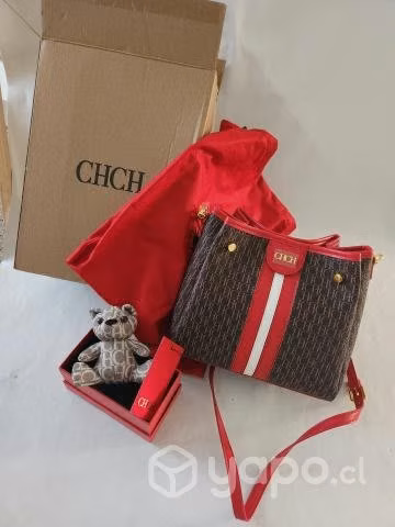 Cartera con llavero Carolina Herrera con caja