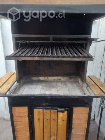 Parrilla mueble mas chimenea