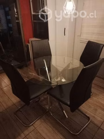 Comedor mesa de vidrio