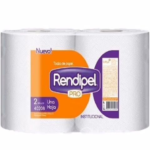 Toalla papel tecnopapel jumbo hoja simple 190 metr