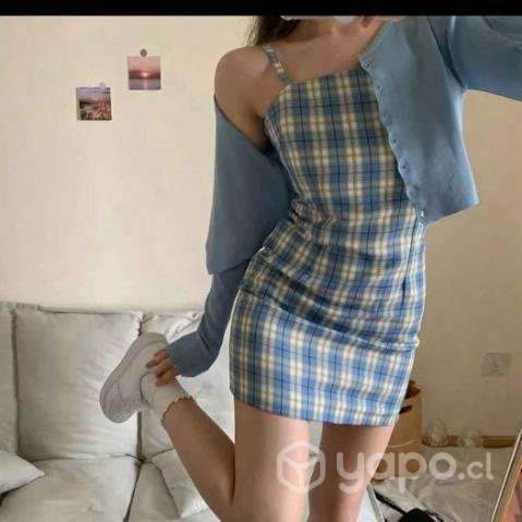 Vestido a cuadros - Imagen 2