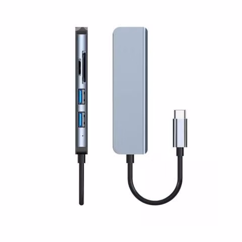 HUB Tipo C 5 en 1 con 2 Lectores Tarjeta USB - Imagen 5
