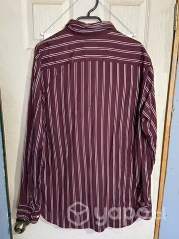 Camisa Tommy Hilfiger burdeos talla L - Imagen 5