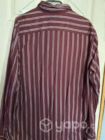 Camisa Tommy Hilfiger burdeos talla L - Imagen 6