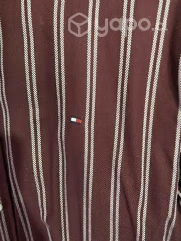 Camisa Tommy Hilfiger burdeos talla L - Imagen 4