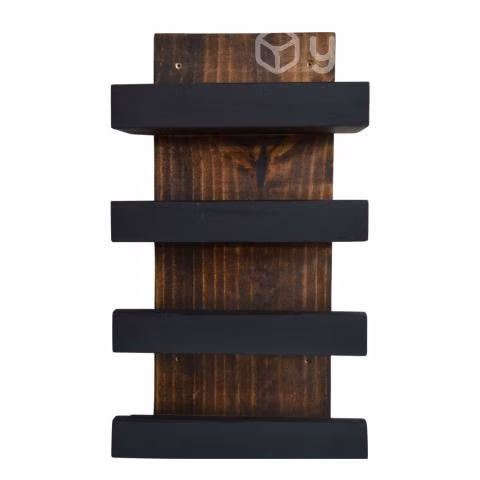 Cava Vinos Premium 4 Espacios Pared Madera Con Piz