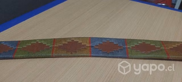 Cinturon de cuero bordado