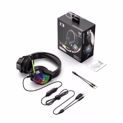 Audífonos Gamer Onikuma X3 Rgb Pc Ps4 Ps5 Xbox