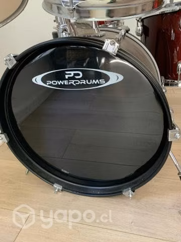 Bateria niño acustica PowerDrums Pro casi nueva