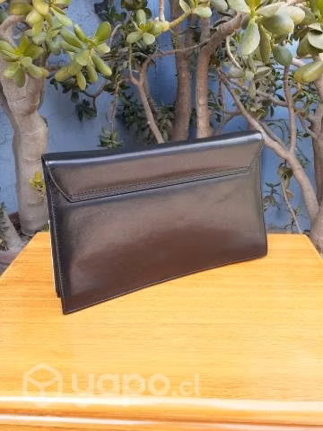 Cartera cuero LAmour Parfait blanco y negro - Imagen 2