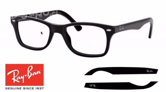 Pata derecha repuesto para Gafas RayBan Vista 5228