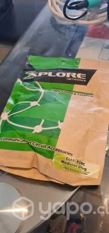 Bolsa 50 conectrores rj45 cat 6 8p8C