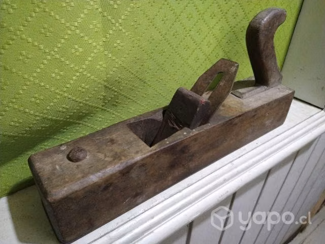 Antigua garlopa o cepillo de madera ,vintage retro