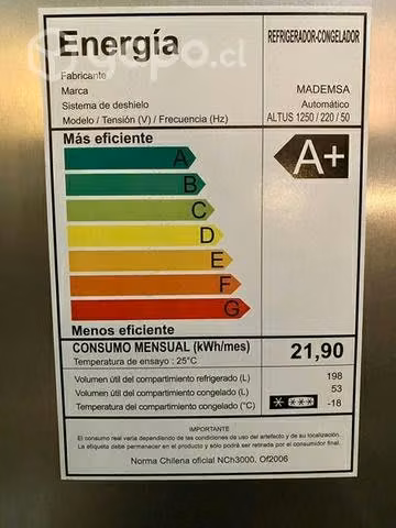 Refrigerador MADEMSA 1 mes de uso