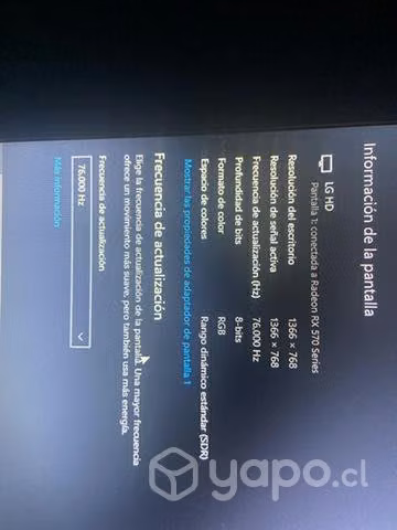 PC GAMER+MONITOR I3 9000f + rx570 8qb
