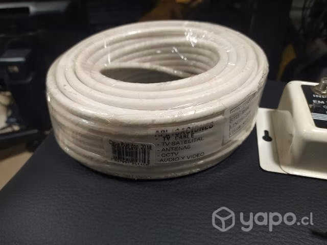 Amplificador tv cable + 20m coaxial