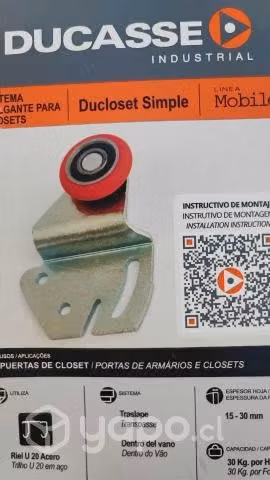Ruedas ducloset simple