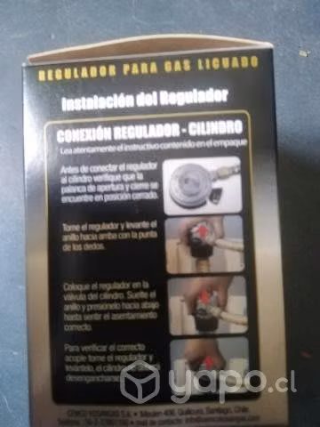 Reguladores de gas propano. Hay varios