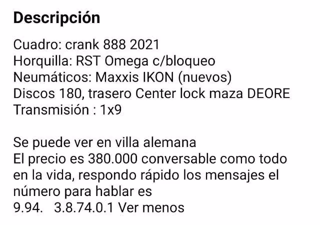Bicicleta para montaña XC / DH