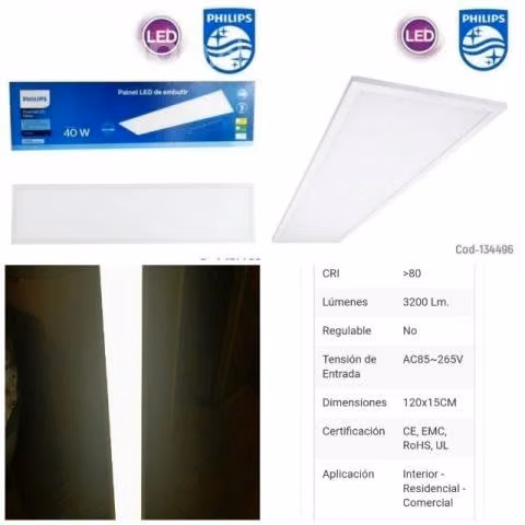 Panel de luz 120x15