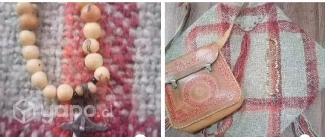 Poncho 'cartera de zuela de cuero artesanal - Imagen 2