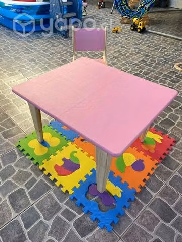 Mesa de madera color