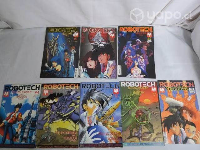 Pack 8 revistas Robotech - 3 historias completas