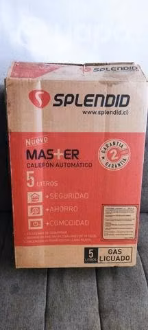 Calefón splendid 5 litros nuevo