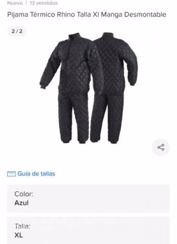 Pijama termico black bull - Imagen 2