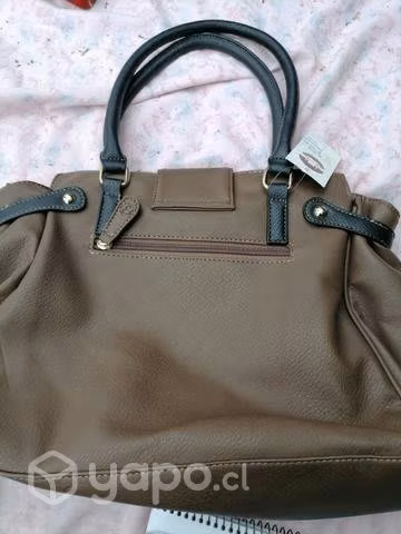 Cartera de cuero café, NUEVA. - Imagen 2
