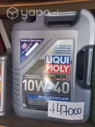 Aceite 10w40 liqui moly MOS2 LEICHTLAUF 5 litros