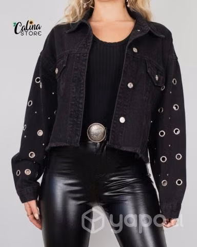 Chaquetas de jeans negras
