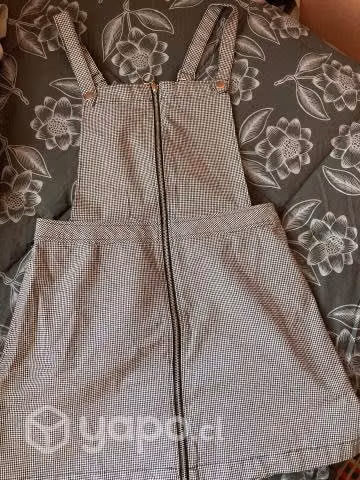 Chaqueta, jardinera y vestido