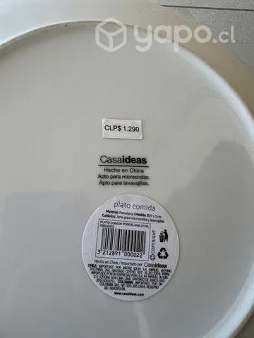 Platos Blancos Casa Idea - Imagen 2