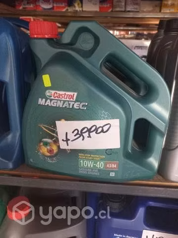 Aceite 10w40 castrol magnatec bidón 4 litros