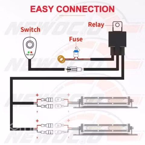 Ramal Cableado Interruptor Relay Fusible 2 Nebline