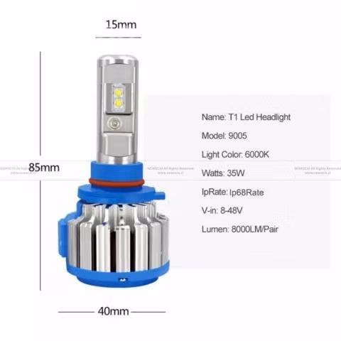 Luces Turbo Led Multi Voltaje C/ Canbus 35w 8000 L
