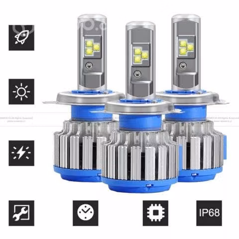 Luces Turbo Led Multi Voltaje C/ Canbus 35w 8000 L