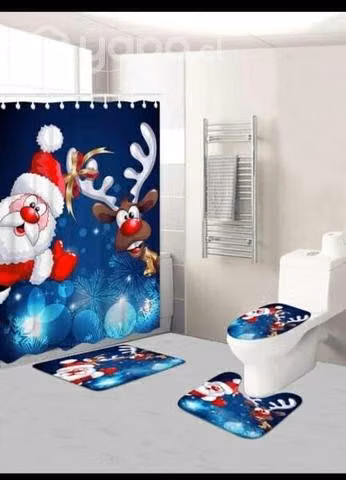 Set de baño navideño