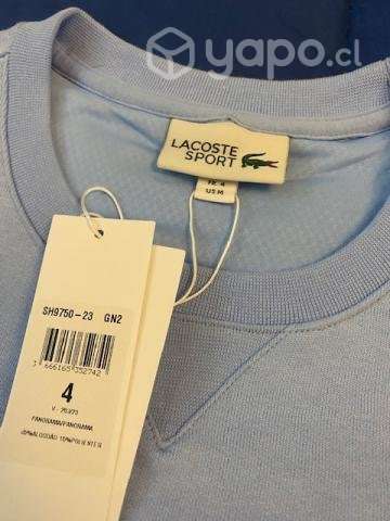 Poleron Lacoste celeste M - Imagen 2