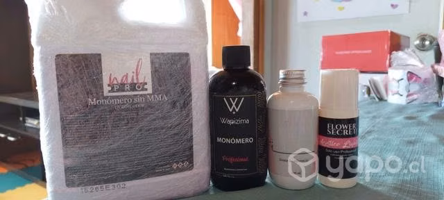 Lote insumos uñas acrílicas