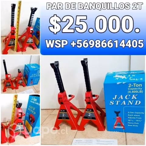 Soportes banquillos caballetes automotrices (par) - Imagen 2